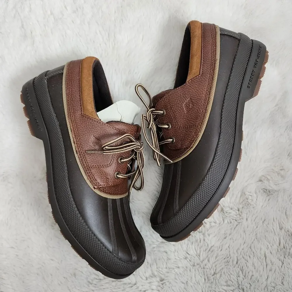 Sperry Men’s Cold Bay 3-Eye Thinsulate Duck Boot Brown Tan, Waterproof, Size 9.5